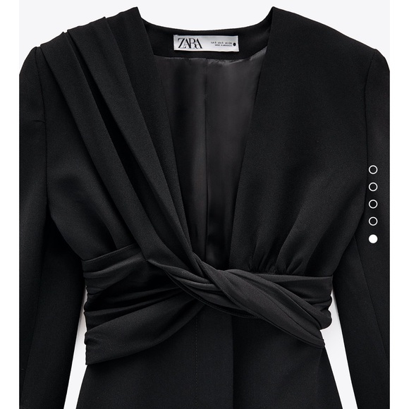 BLOGGERS FAV ZARA NWT DRAPED BLAZER DRESS-SOLD - Picture 16 of 17